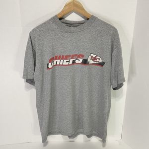 Vintage Kansas City Chiefs Graphic T Shirt, Large Grey Logoathletic Short Sleeve